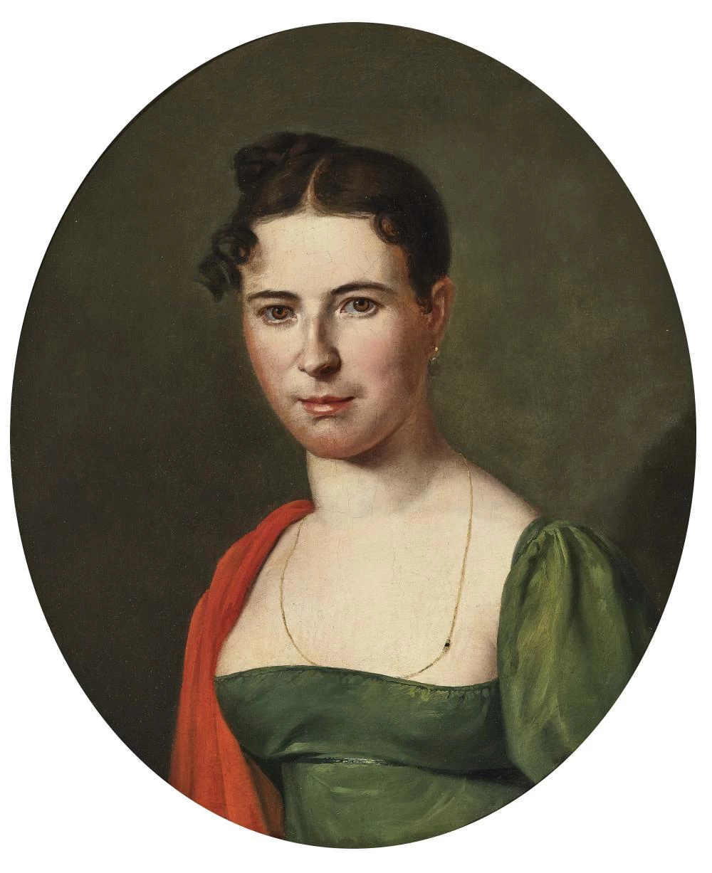 Jean - Baptiste Wicar, Ritratto di donna, attribuito